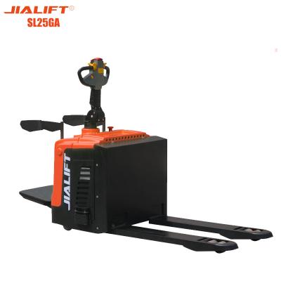China 2500kg Electric Pallet Lift Truck Rated Traction Lift Height 0.2m for sale