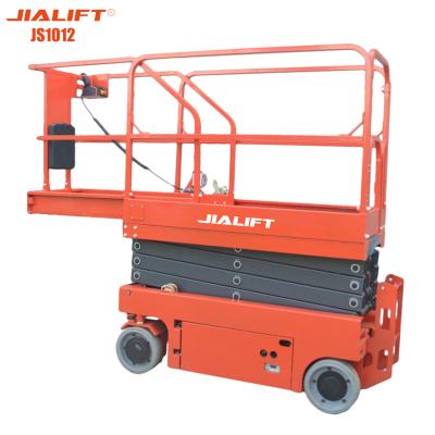 China Aerial Work Lift Platform 257 In L 500 Lb 12m 320kg Self Propelled Scissor Type for sale