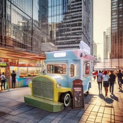 Chine La garantie de la norme UE 2022 sur les camions alimentaires vintage actifs pour les magasins de vêtements à vendre