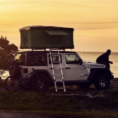 China Straight Bracing Type Camping Automatic Canvas Aluminum Roof Top Tentroof tents for vehicles for sale