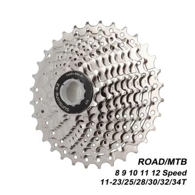 China 8 9 10 11 High Strength Steel 12 Speed Cassette Road Bike Drop Out Bicycle MTB Flywheel Sprocket 11-23/25/28/30/32/34T For Srama for sale