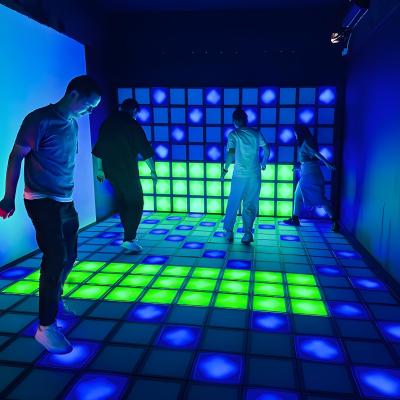 Κίνα Πλακάκια LED χορευτικού πάτωμα Jumping Grid Διαδραστικό παιχνίδι Super Grid Τείχος και πάτωμα προς πώληση