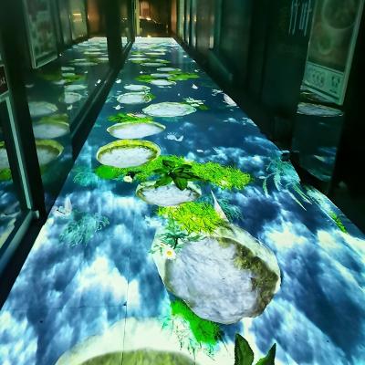 China Solución de proyector de piso interactivo para interiores en venta