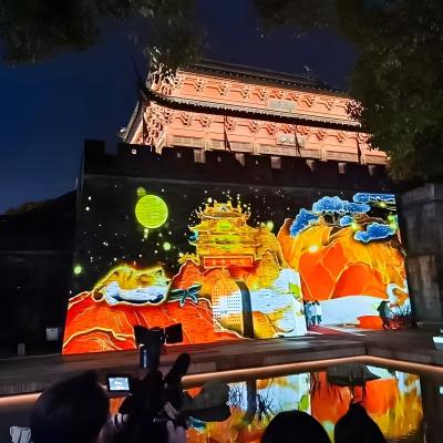 중국 비디오 지도 프로젝터와 함께 야외 건물 3d 레이저 프로젝션 지도 판매용