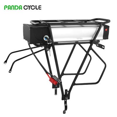 China Rear Rack Ebike Batteries 36v 15ah 20ah 25ah 27.5ah 31.9ah 35.2ah Electric Bicycle Lithium Ion 18650 Cell Rechargeable Battery 430*160*90mm for sale