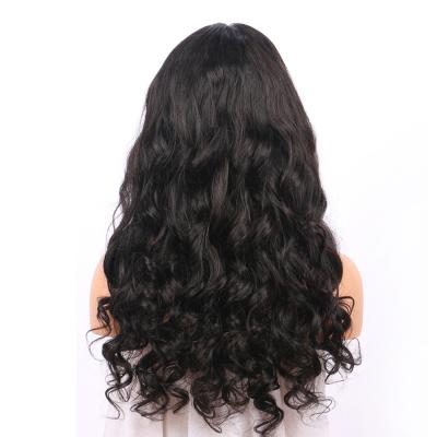 China Loose Wave 360 Lace Frontal Wig Natural Wave Color With Baby Hair 250 Density Peruvian Human Hair Lace Wig for sale