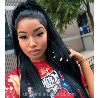 China Silky Straight Wave 360 Lace Frontal Wig Pre-Plucked Straight Lace Wigs Overnight Delivery 360 Wig for sale
