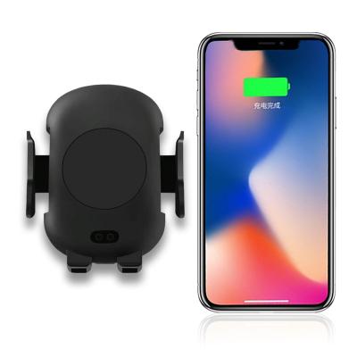China Universal Hot Mount Adjustable Infrared Sensor Air Vent 10w Car Wireless Charger For Mobile Phone for sale