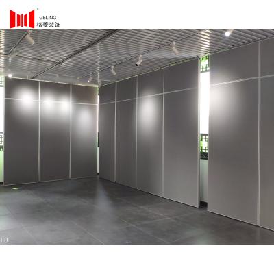 China Banket Hall Wooden Sliding Partition Wall 65mm 320KG-Ladingslager Te koop