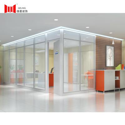 中国 現代二重ガラス オフィスの仕切りWalll折りたたみGeling 販売のため