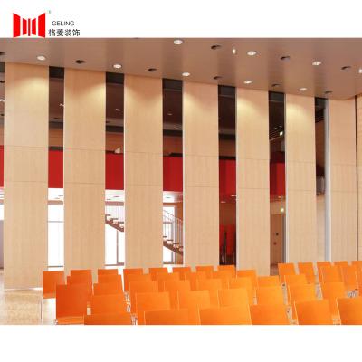 中国 会議室のための木製の表面の操作可能で装飾的な隔壁 販売のため