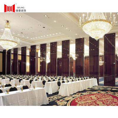中国 80mmの宴会ホールのための移動可能で操作可能な防音の隔壁 販売のため