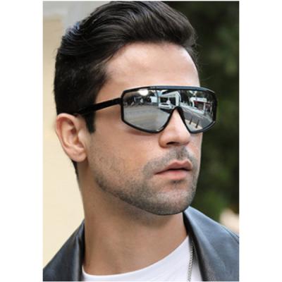 China Hot Selling Fashion Comfort Fashion Color Lens Frame Men's One-Piece Oversized Glasses Casual Outdoor Women Men Sport Sunglasses for sale
