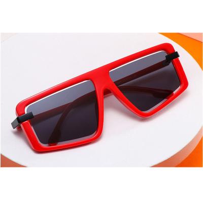 China Ease 2021 new personality dug- women sunglasses one-piece lens big frame glasses fashion casual women sunglasses for sale