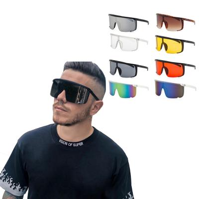 China Comfort Big Frame Rims Sniff PC Anti-peep One-Piece Male Sports Fashionable Men Sunglasses 2021 Newest for sale