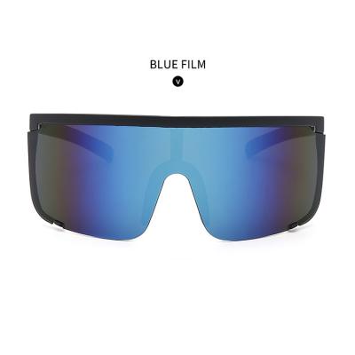 China Ease new fashion sports sunglasses shade flat surface sunglasses wind guide lens viper one-piece sunglasses for sale