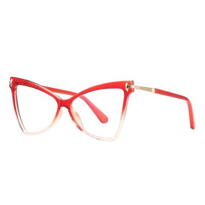China Anti Ray Optical Glasses Newest Blue Light Blue Butterfly Anti Radiation Frames Stylish Women Glasses Eyewears TR90 Anti Radiation Glasses for sale