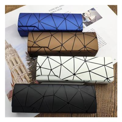 China 2021 New Fashionable Stylish Optical Glass Case Leather Spectacle Glasses Box Glass Custom Case for sale