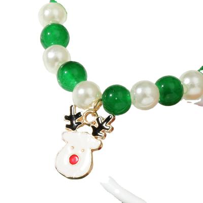 China Other Wholesale Oil Handmade Beaded Antler Drop Beautiful Fashion Bracelet Christmas Hand String Crystal Bracelet for sale