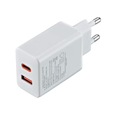 China 2021 New Product 25W Palladium Adapter QC3.0 Type-C Mobile Phone Fast Usb Travel Wall Charger Phone Charger for sale