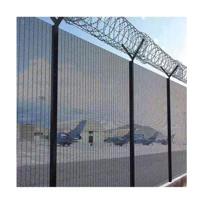 China Hot Selling Galvanized Wire Mesh Fence With Minigroove From China Anti-climb Wire PVC Impregnation for sale