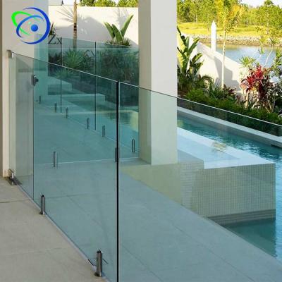 China 2205 Stainless Steel Modern Spit 316 Stainless Steel Spigot Frameless 2205 Stainless Steel Glass Pool Railings External Porch Baluster for sale