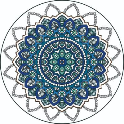 China Best Quality 120cm Customized Round Suede Anti-Slip Eco Friendly Yoga Mat for sale
