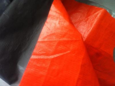 Chine 140gsm orange / gray pe tarpaulin / plastic waterproof tarpaulin sheet à vendre
