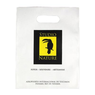 China 2020 Recyclable Logo Print Plastic Promotional With Handle Shopping Bag for sale