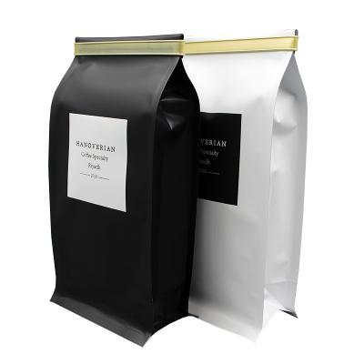 China Recyclable 150g Shaped Bags Packaging Stand Up Pouch With Valve For Coffee for sale