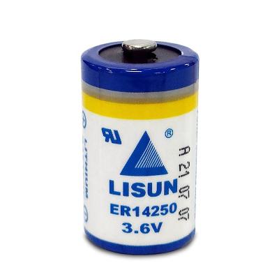 China Industrial equipment LISUN ER14250 LI-SOCL2 primary battery size 1/2AA for sale