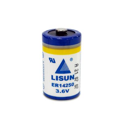 China Industrial equipment LISUN ER14250 LI-SOCL2 primary battery size 1/2AA suitable for industrial control equipments for sale