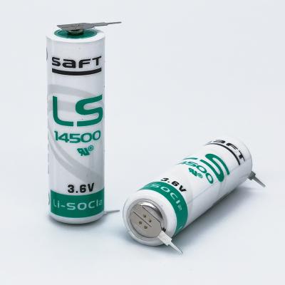 China Industrial control equipment SAFT LS14500-2PF LI-SOCL2 AA battery with plugs 3.6V suitable for industrial control PLC original and genuine for sale