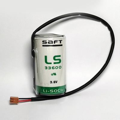 China Industrial control equipment D Size Industrial Control PLC 3.6V Battery Original And Genuine SAFT LS33600 LI-SOCL2 battery with plugs for sale