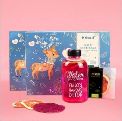 China Chinese Handmade Dried Fruit Tea In Gift Box Sachets Sliced Fruit Flower Tea for sale