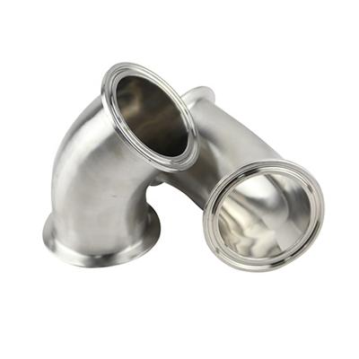 China Sanitary 45 90 Degree Welded Stainless Steel SS304 Pipe Fitting Flange for sale