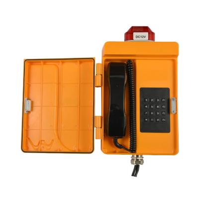 China Modern Outdoor Wall Emergency Vintage Tunnel Sip Waterproof Telephone With Loudspeaker Plastic for sale