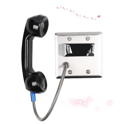 China Free Use Bank Use Public Service Us Stainless Steel Wall Mounted Mini Jail Labor Camp All Cord Phone JWAT123 for sale