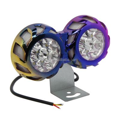 China 12V Universal Auto Tool Motorcycle LED Headlight Bulb RGB Car Spotlight Fog Lamp Vehicle Accessories External Motor JR-M-826 for sale