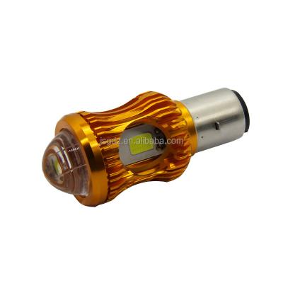 China High Bright BA20D BA21D H4 P15D 12W 6500K Motorcycle Lamp Yellow White Electric Fog Driving DRL Led Bulb MO-LDC-45 for sale