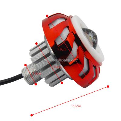 China High Quality 10W Projector Headlight Bulb RGB Color Angel Eyes Lens Driver-Beam Motorcycle Light HDX-RGB-910 for sale