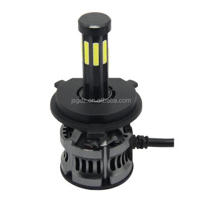 China Super Bright High Low COB 36W 8 Sides H4 LED Headlight Driver-Beam Auto Headlight Car Bulb for sale