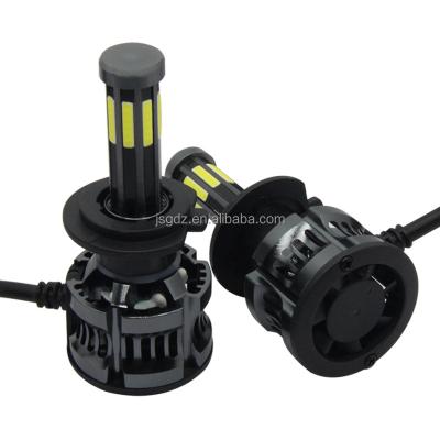 China LED Headlight New High Lumen 8 Sides H7 Model Cob Chip Car Led Headlight Auto Led Head Lamp for sale