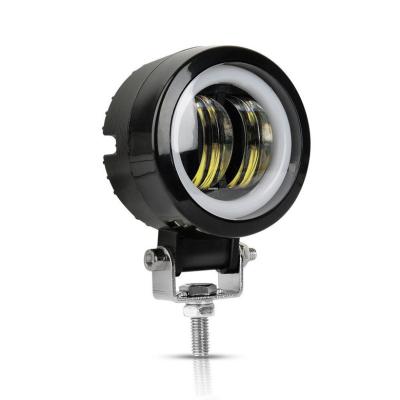 China Round LED Angel Eyes Light Bar Spot Lamp Aluminum Waterproof Motorcycle 20W Off-Road Car Boat Led Work Light for sale