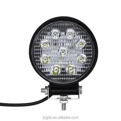 China Hot sale product 45mm 50mm 27 watt square led work light 12v 24v driver-beam spot light automatic truck JR-27W off-road 50mm for sale