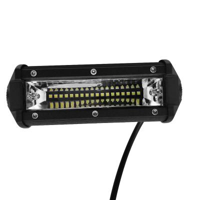 China 18W Motorcycle Long LED Work Light Car Headlight LED Offroad Fog Light 18leds-flood for sale