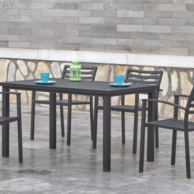 China Waterproof Outdoor Dining Sets Aluminum Patio Tables Leisure Furniture Garden for sale