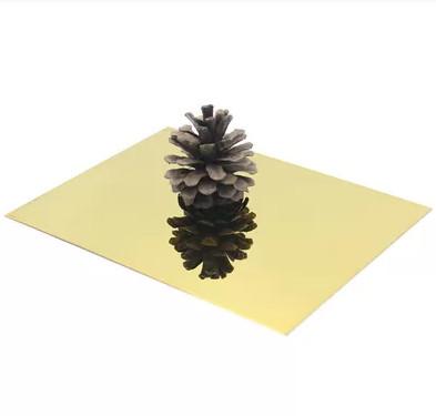 China Farbe PVD-beschichtete Spiegelpolierte Edelstahlplatte (Gold/Rosen-Schwarz) zu verkaufen