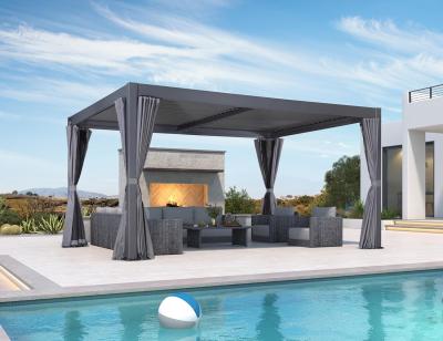 China Durable & Stylish Metal Gazebos with Retractable Roofs for Outdoor Living for sale