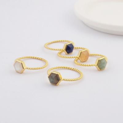 China ZG0449 Romantic Healing Natural Gemstone Crystal Ring from Crystal Jewelry Custom Ring Stacking for sale